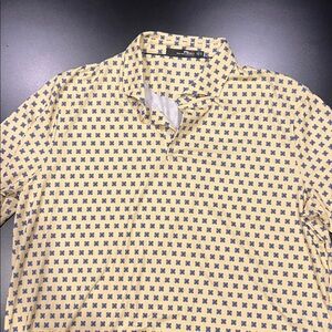 Ralph Lauren RLX Real Men's Polo Shirt - navy and yellow